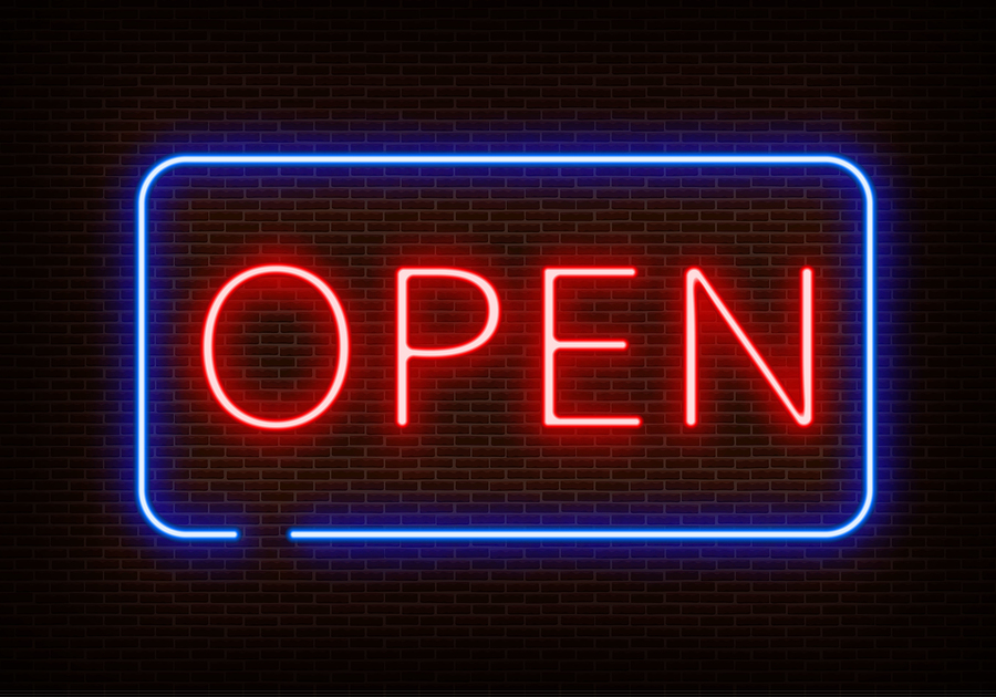 bigstock Neon Open Sign Light Vector Is 264782473