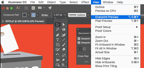 Overprint Preview For Adobe Illustrator - Consolidated Label