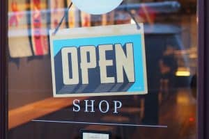 open shop sign as a marketing tool or option mike-petrucci