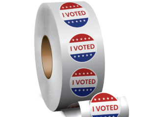 Political Stickers and Roll Labels